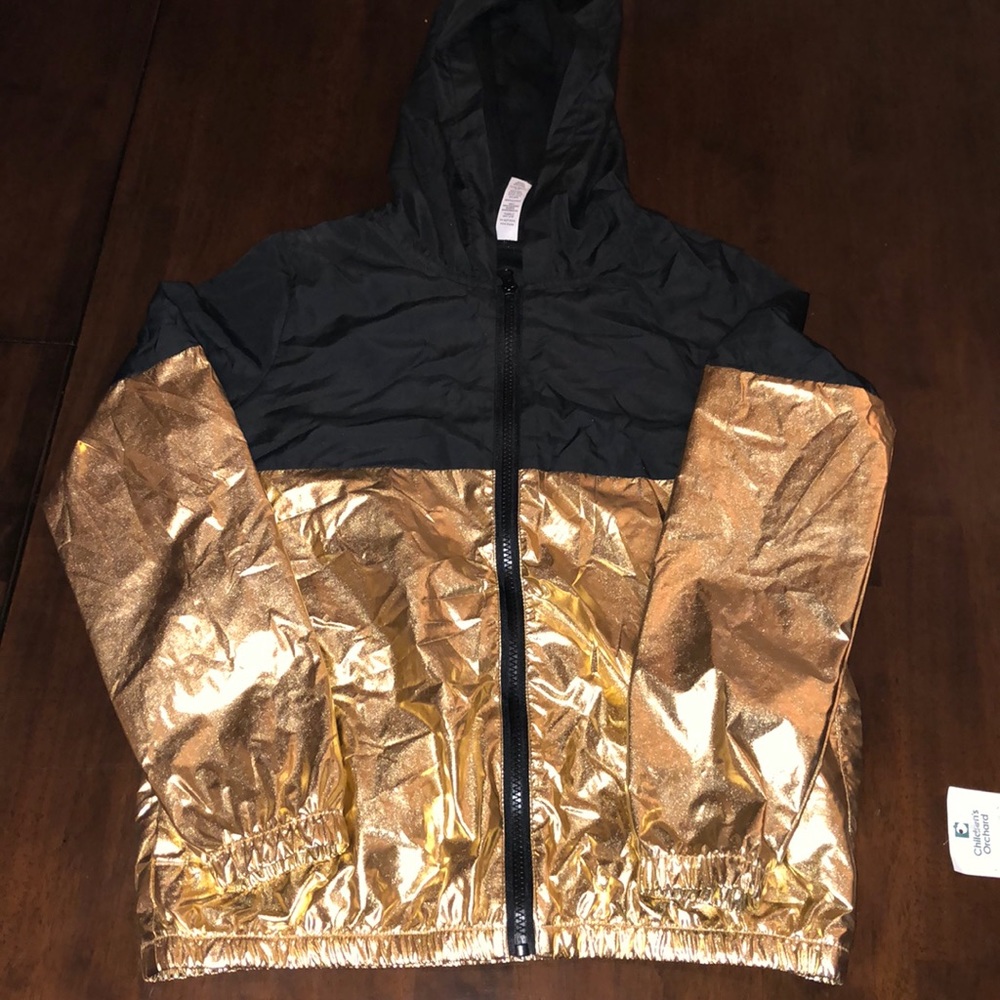 Two tone zip up jacket
